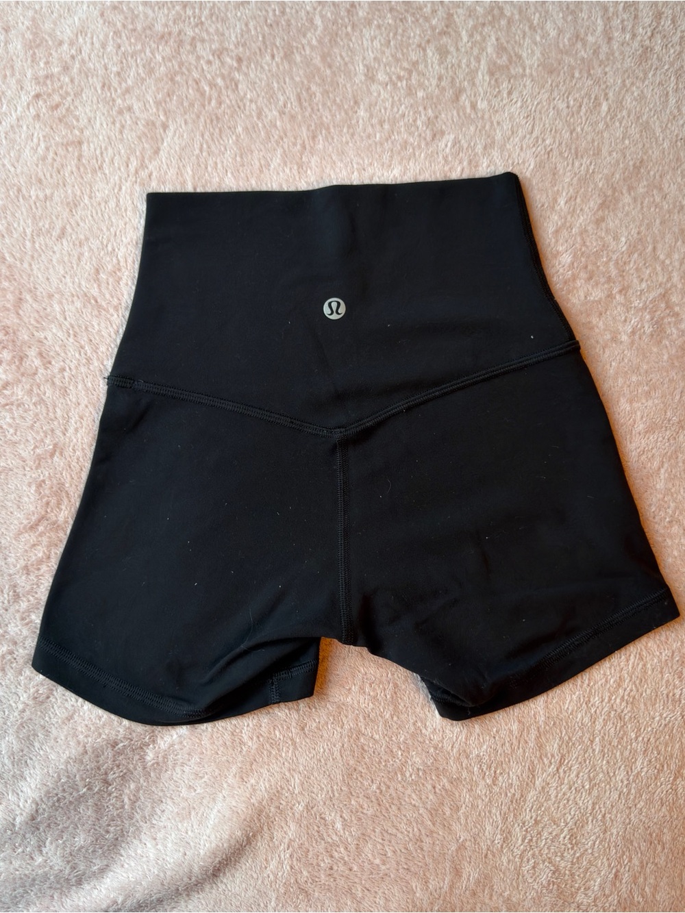 lululemon High-Rise Black aling Workout Shorts